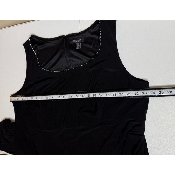 R&M Richards 22W Black Beaded 2-Piece Dress & Jacket • Plus Size Formal - Picture 9 of 12